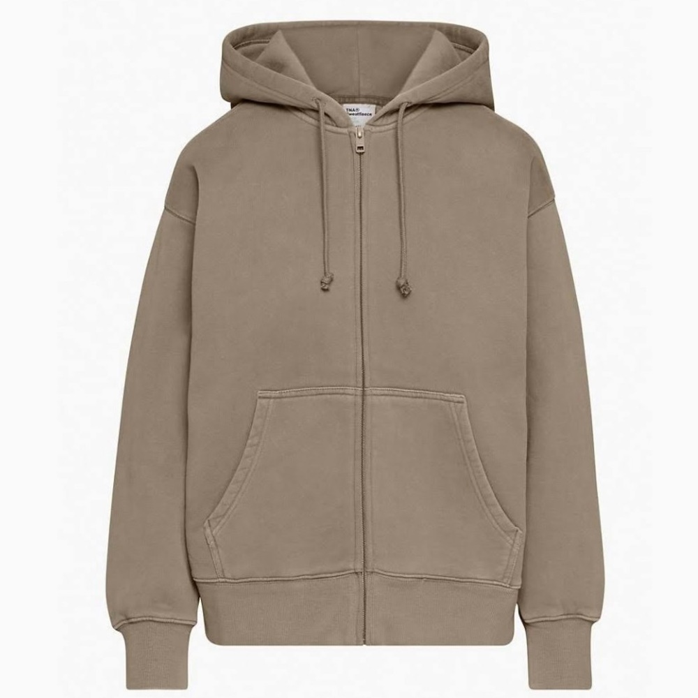 TNA Taupe Zip-Up Hoodie
